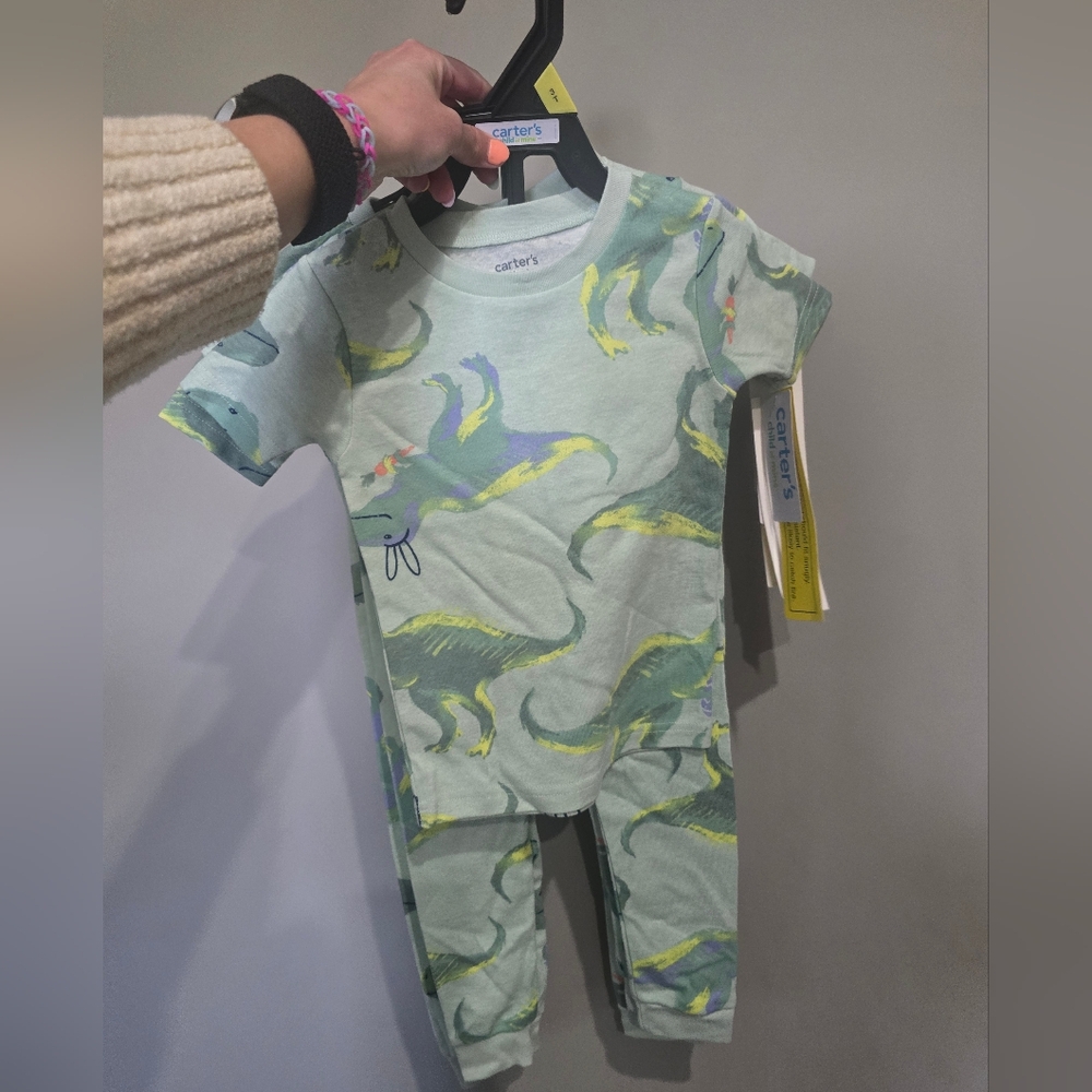 Boys Carters Dinosaur Easter Pajamas New With Tags - Picture 1 of 2